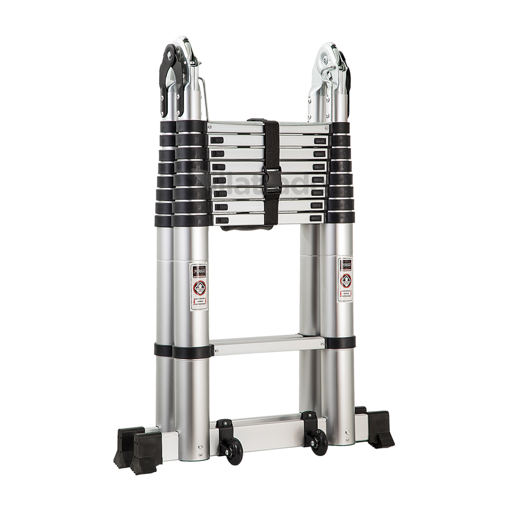 Escada Telescópica Alumínio 2,60 M/8 Degraus Bel Fix - Lojas Maxi